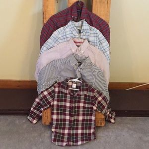 5 boys button up shirts